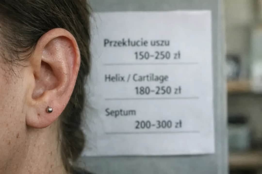 Ile kosztuje piercing ucha? Cennik, ukryte koszty i bezpieczeństwo